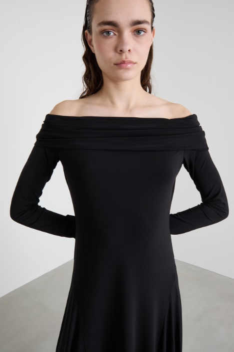 Abito in jersey di viscosa