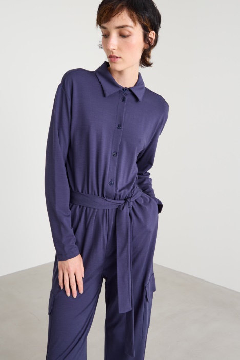 Tuta in jersey con fusciacca