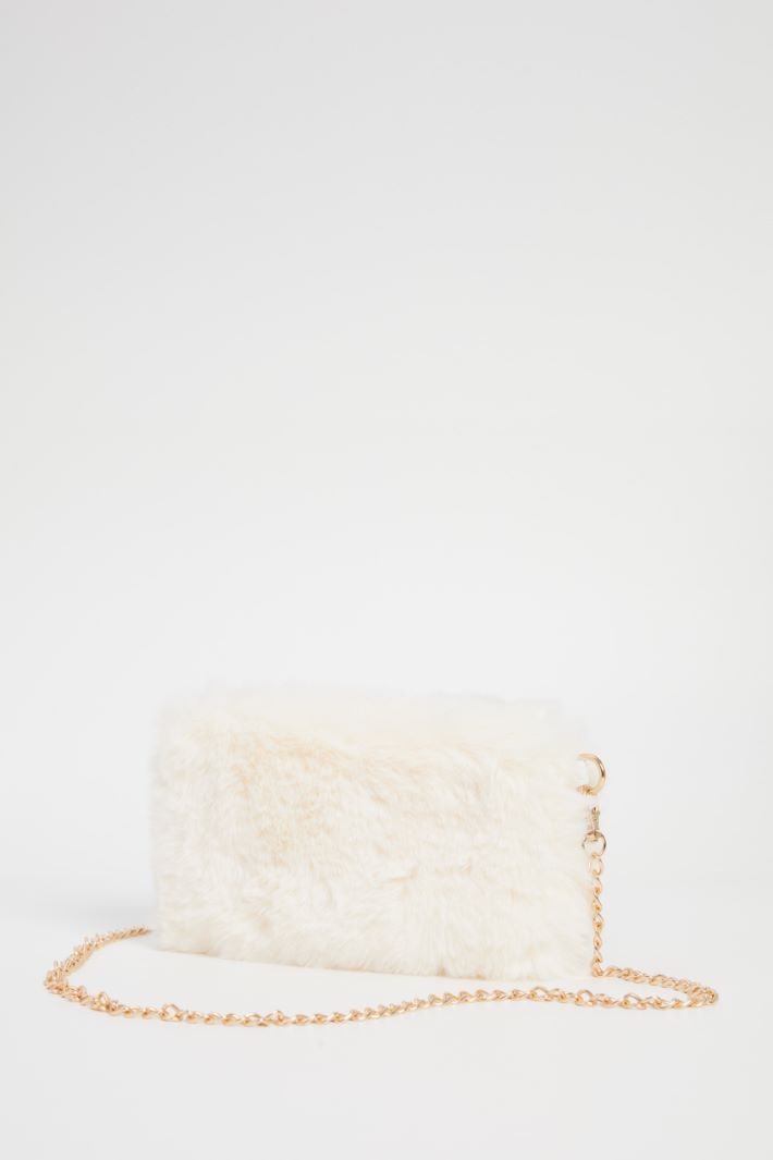 Borsa in tessuto peluche Intrend - 4