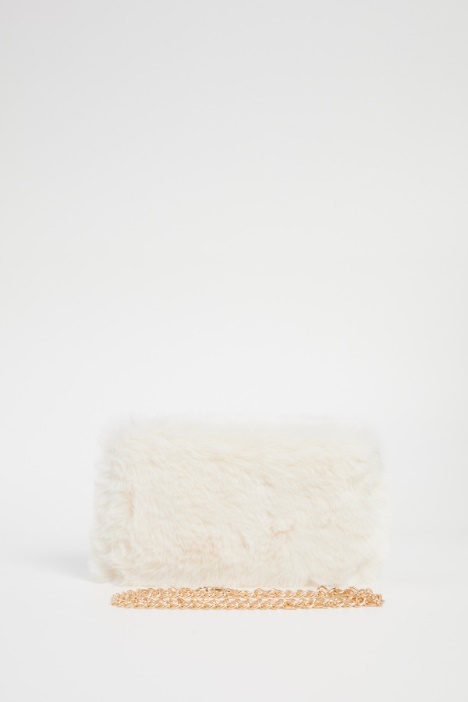 Borsa in tessuto peluche