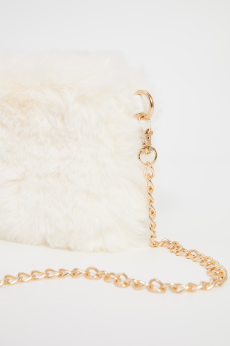 Borsa in tessuto peluche