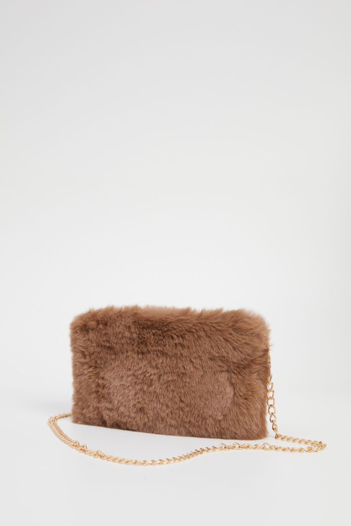 Borsa in tessuto peluche Intrend - 4