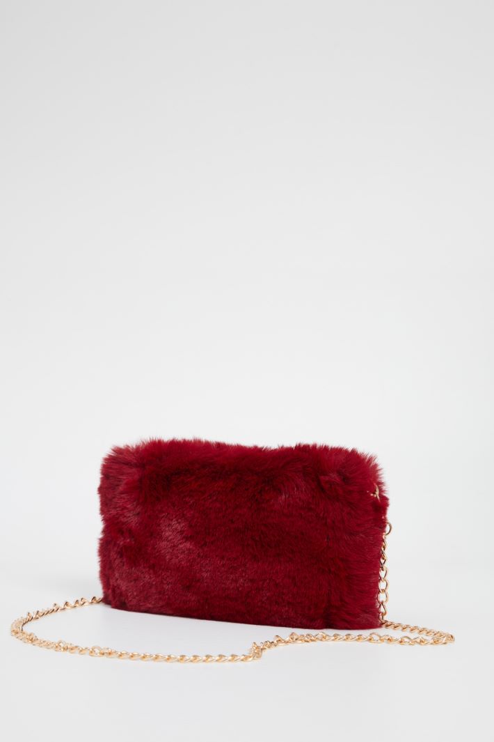 Borsa in tessuto peluche Intrend - 4