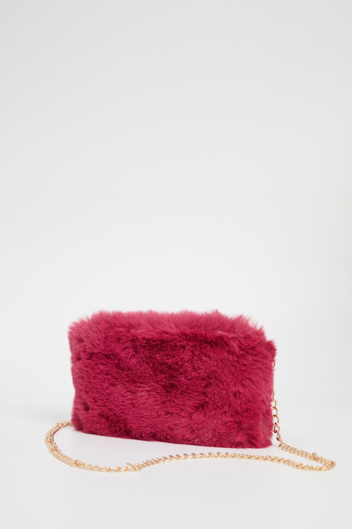 Borsa in tessuto peluche Intrend - 4