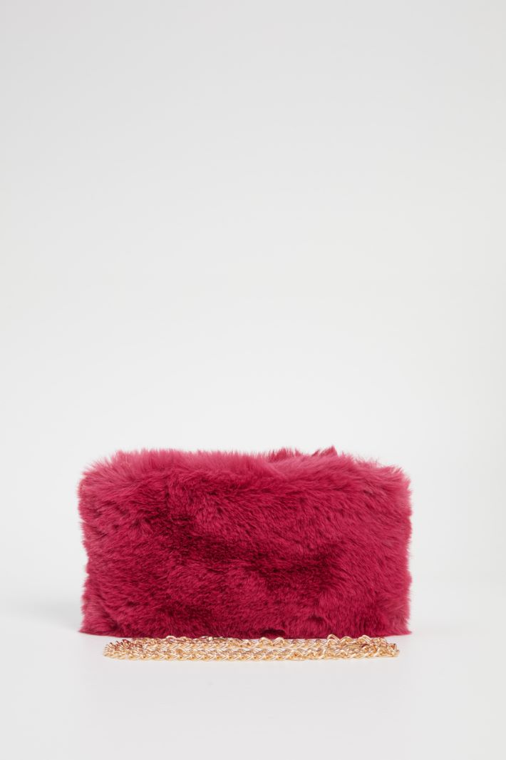 Borsa in tessuto peluche Intrend - 5