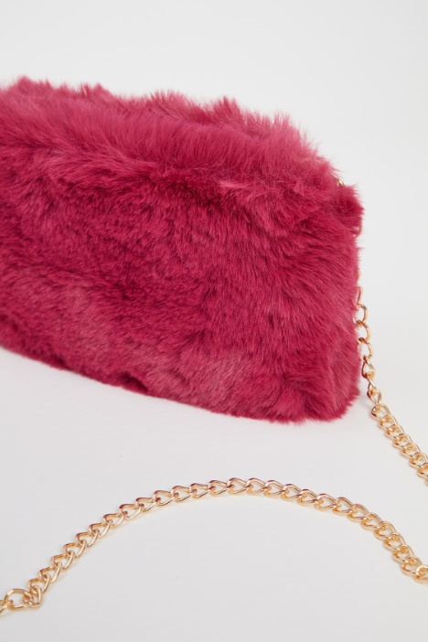 Borsa in tessuto peluche