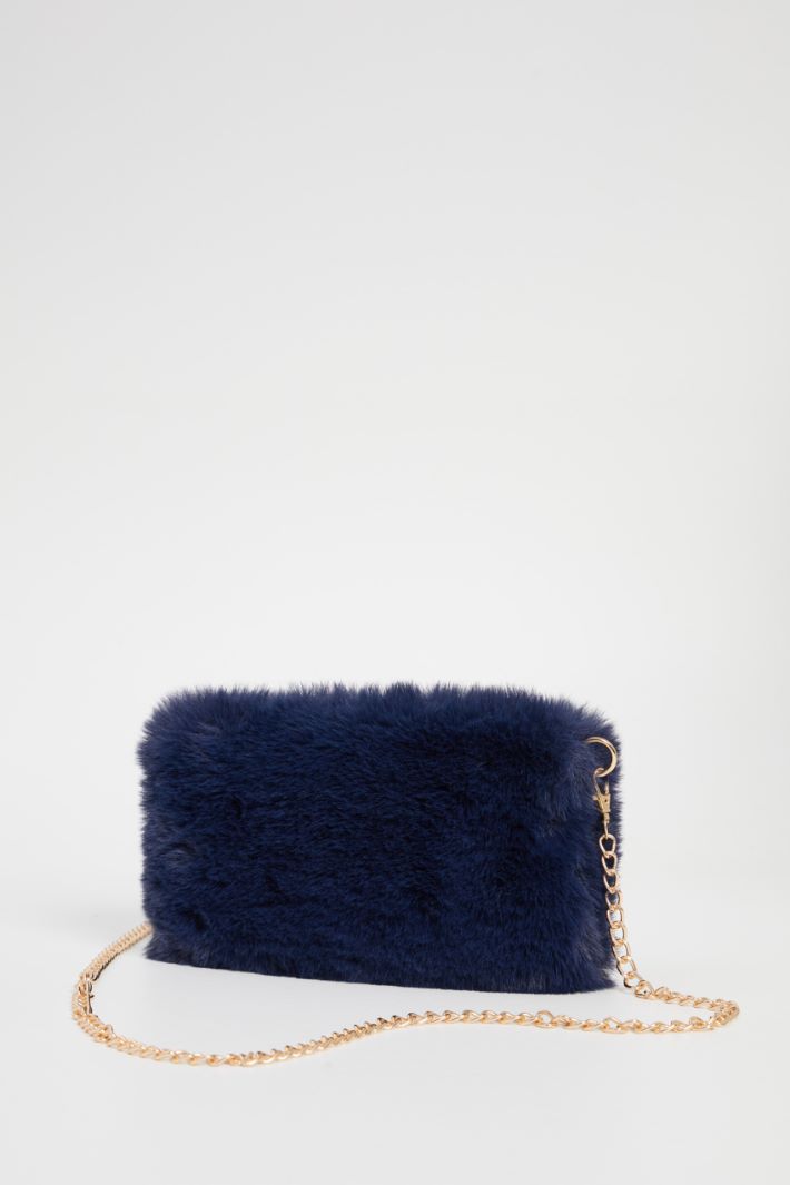 Borsa in tessuto peluche Intrend - 4