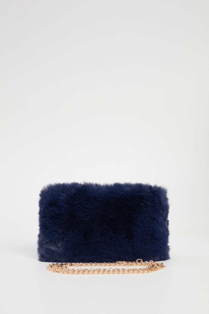 Borsa in tessuto peluche Intrend - 5