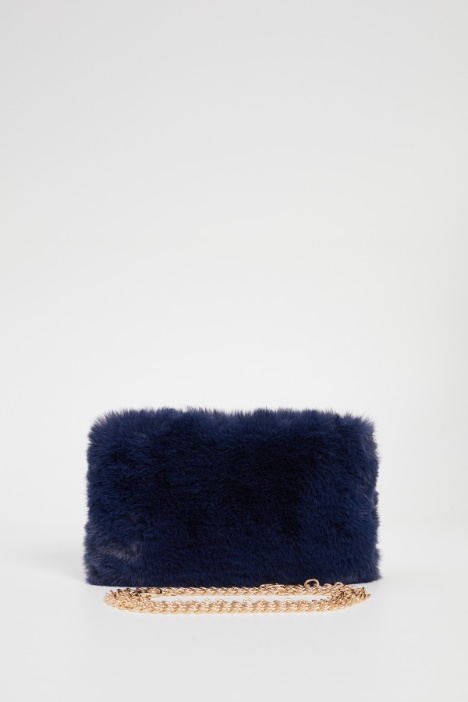 Borsa in tessuto peluche