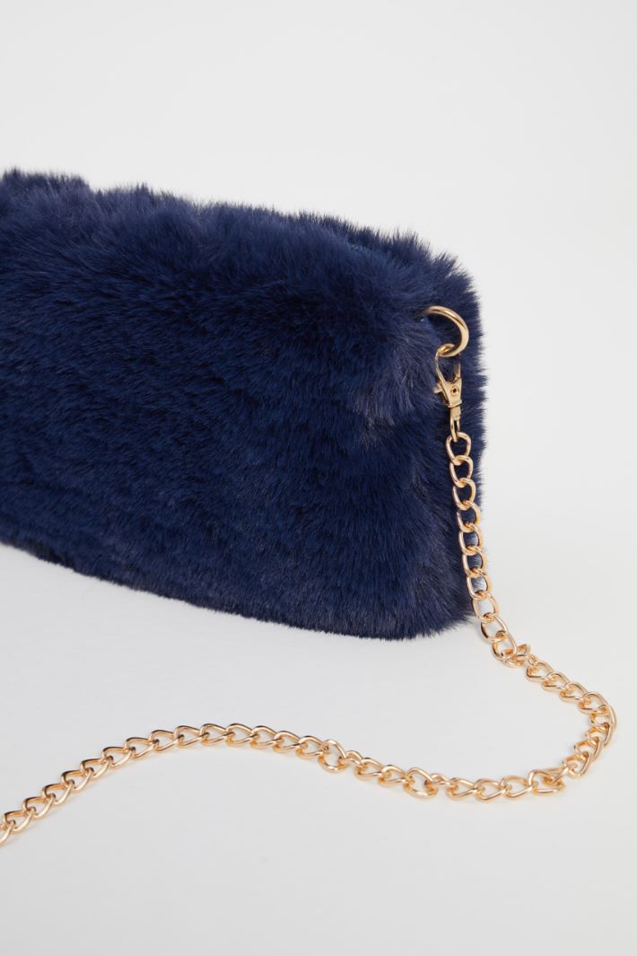 Borsa in tessuto peluche Intrend - 2