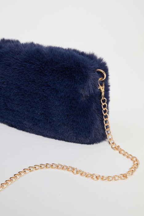 Borsa in tessuto peluche