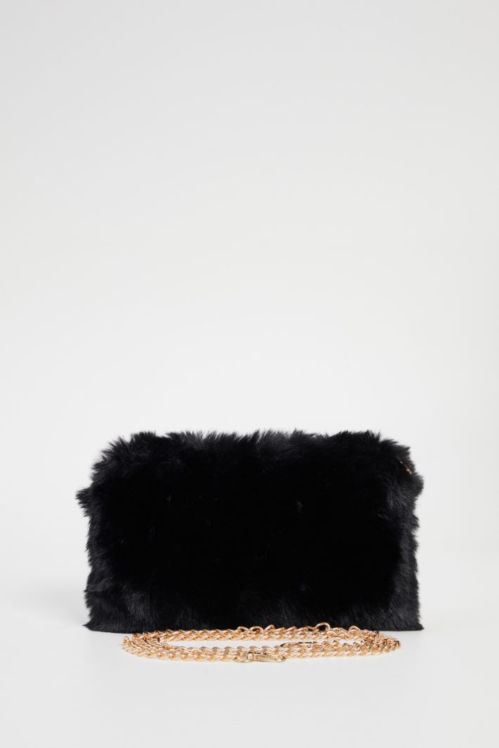 Borsa in tessuto peluche Intrend - 5