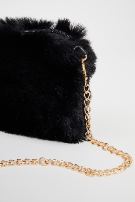 Borsa in tessuto peluche