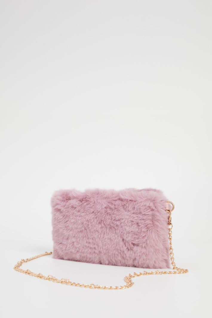 Borsa in tessuto peluche Intrend - 4