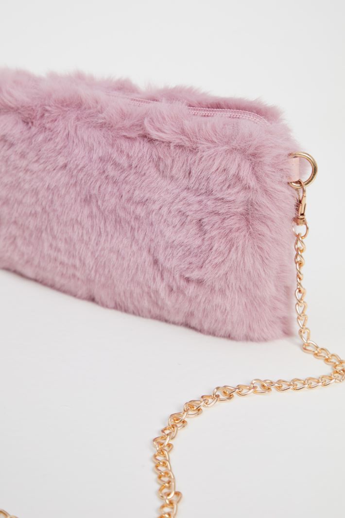 Borsa in tessuto peluche Intrend - 2