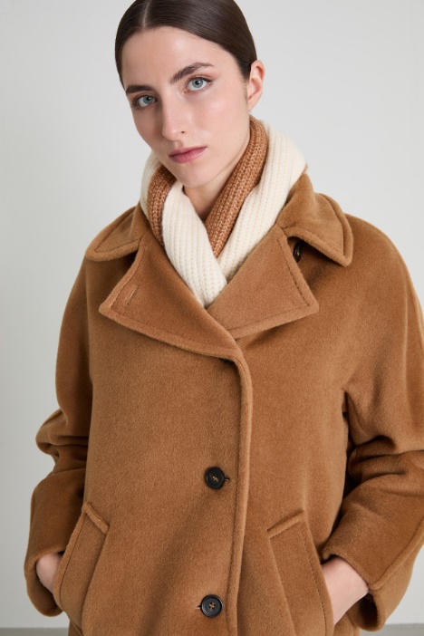 Bufanda de punto con bloques de color