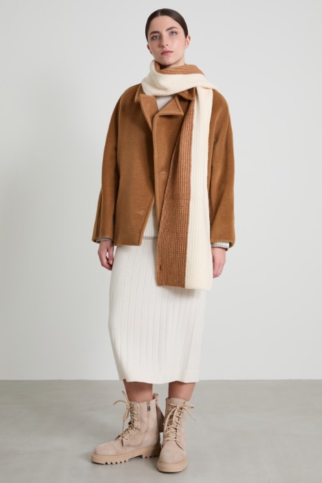 Knitted colourblock scarf Intrend