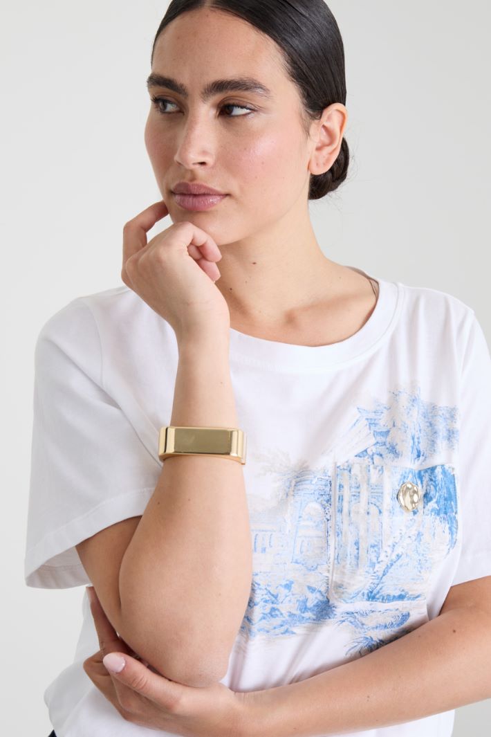 Rigid metal bracelet Intrend - 2