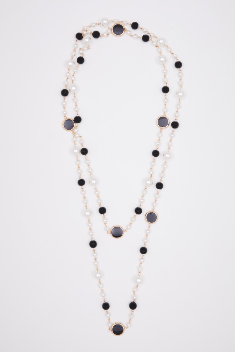 Necklace with pearls and stones Intrend