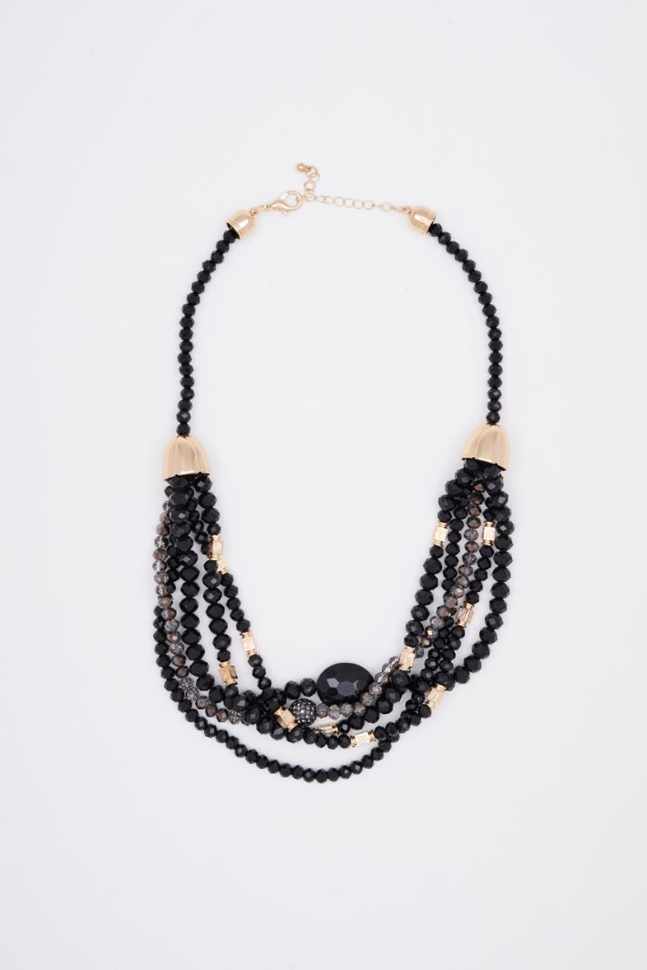 Multi-strand beaded necklace Intrend