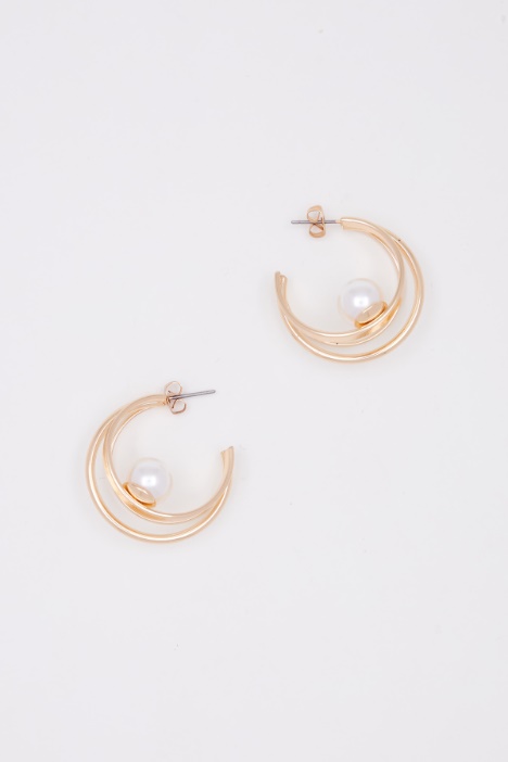 Round pearl earrings Intrend