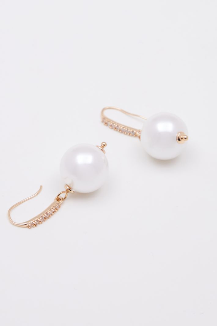 Pearl drop earrings Intrend - 3