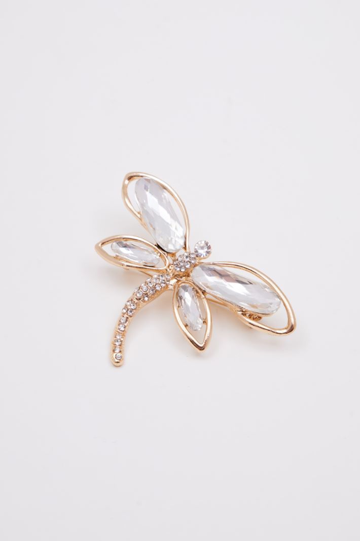 Rhinestone jewel brooch Intrend - 3