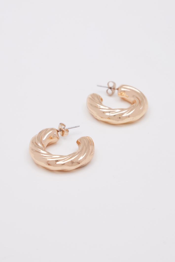 Hoop earrings Intrend - 3