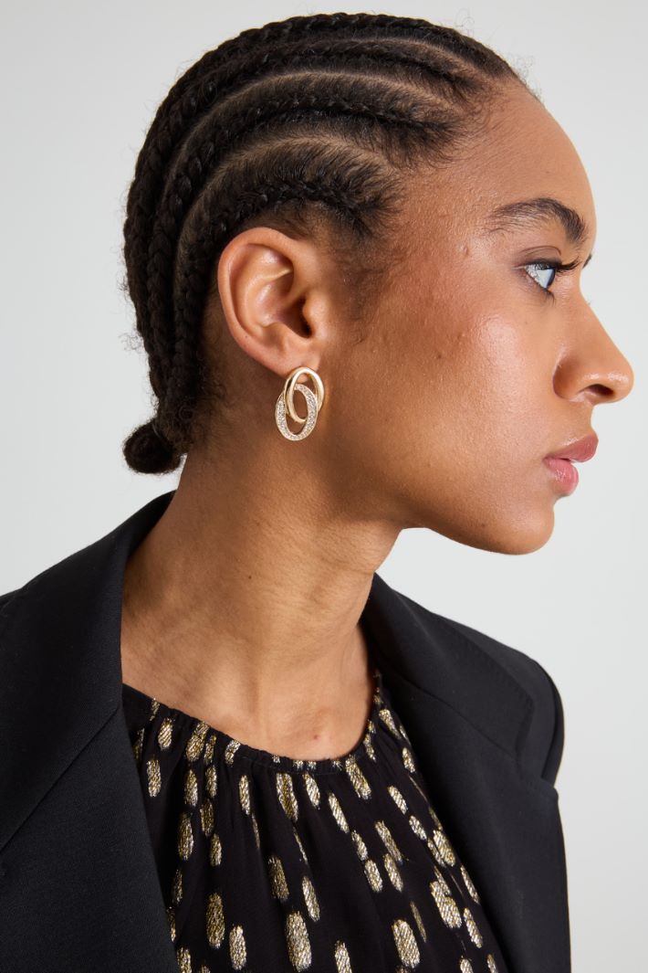 Metal earrings Intrend - 2