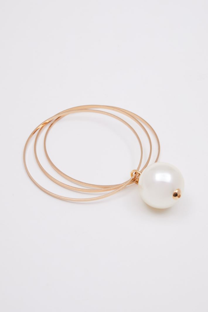 Pulsera rígida con maxi perla Intrend - 3