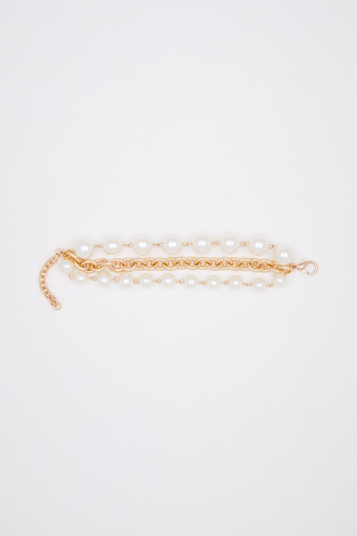Bracciale con catena e perle Intrend - 2
