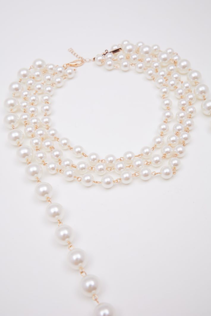 Collana multifilo con perle Intrend - 3