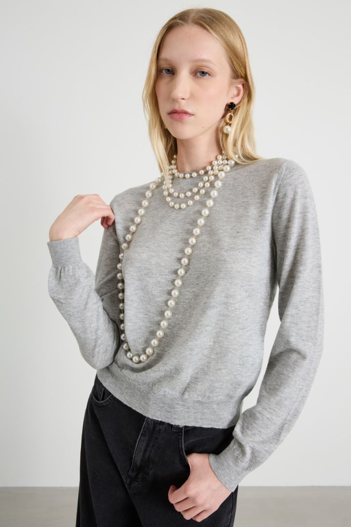 Collana multifilo con perle Intrend - 2