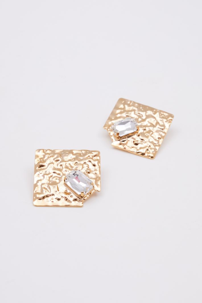 Orecchini geometrici con strass Intrend - 2