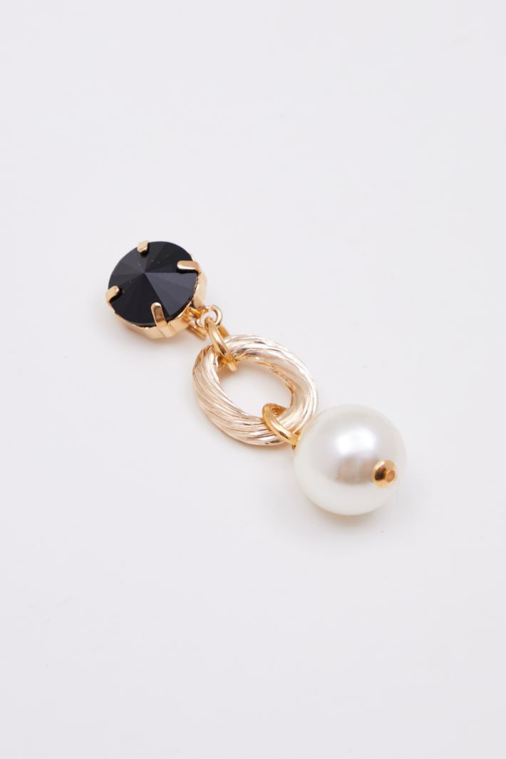Orecchini pendenti con perla Intrend - 2
