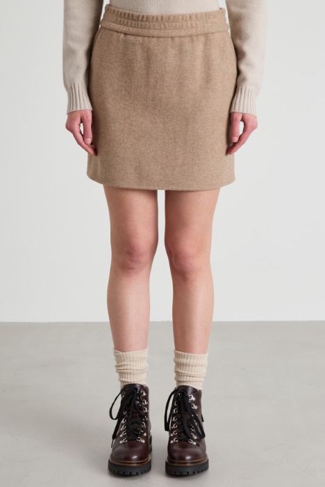 Minigonna in jersey panno