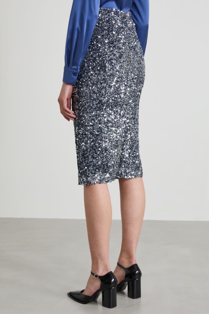 Gonna a matita in paillettes Intrend - 3