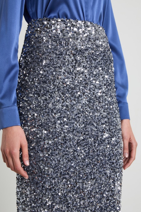 Gonna a matita in paillettes