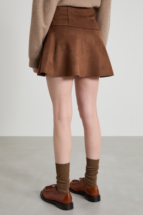Minigonna effetto suede