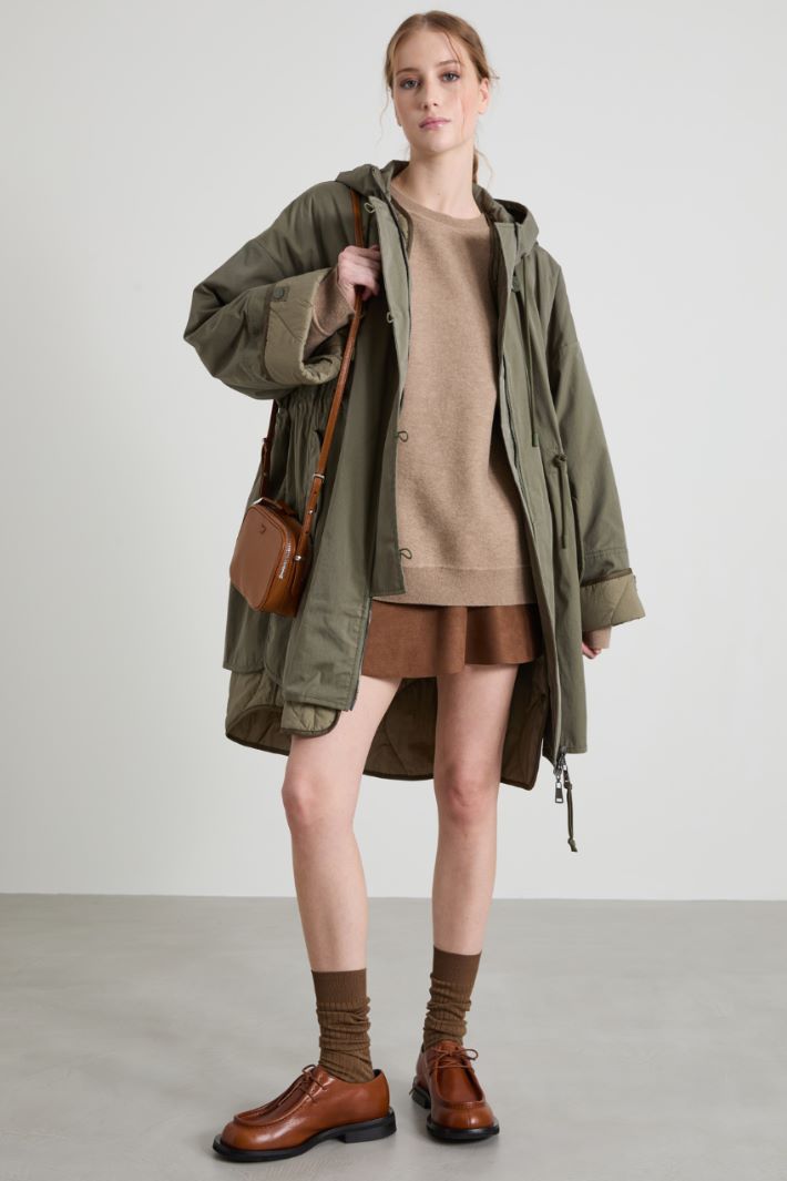 Minigonna effetto suede