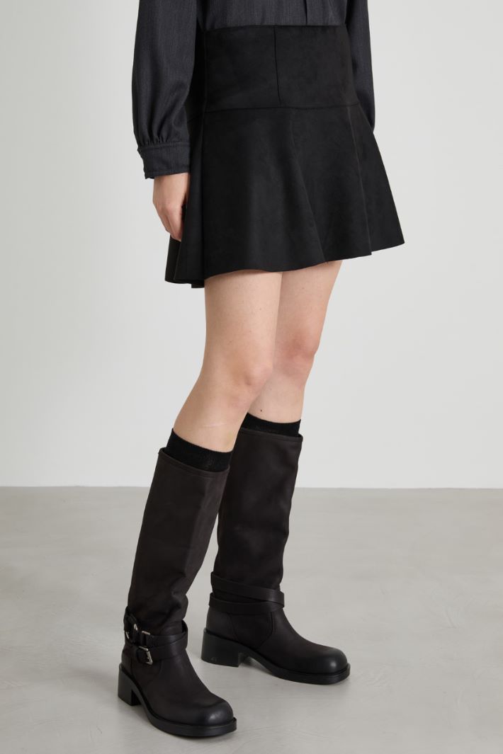 Minigonna effetto suede Intrend - 4