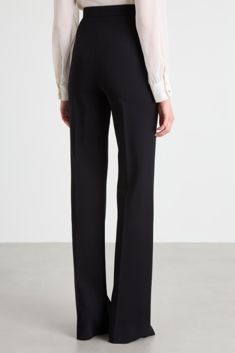 Pantaloni in jersey crépe