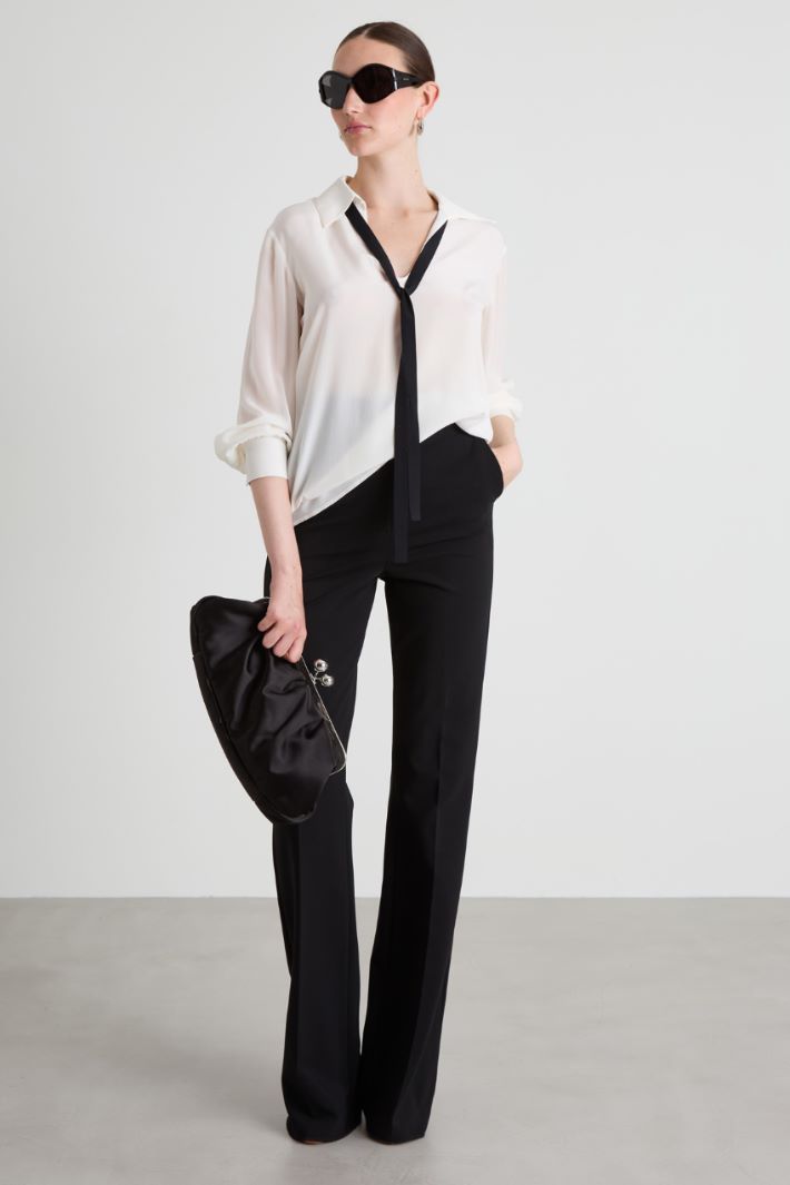 Crepe jersey trousers Intrend