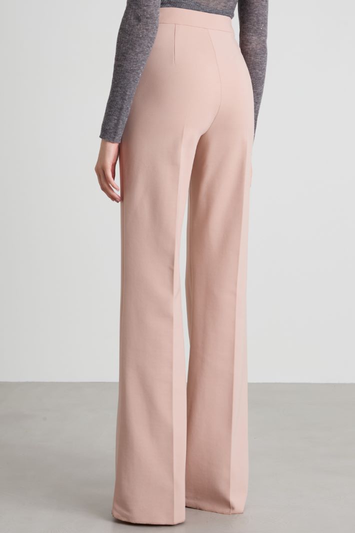 Pantaloni in jersey crépe