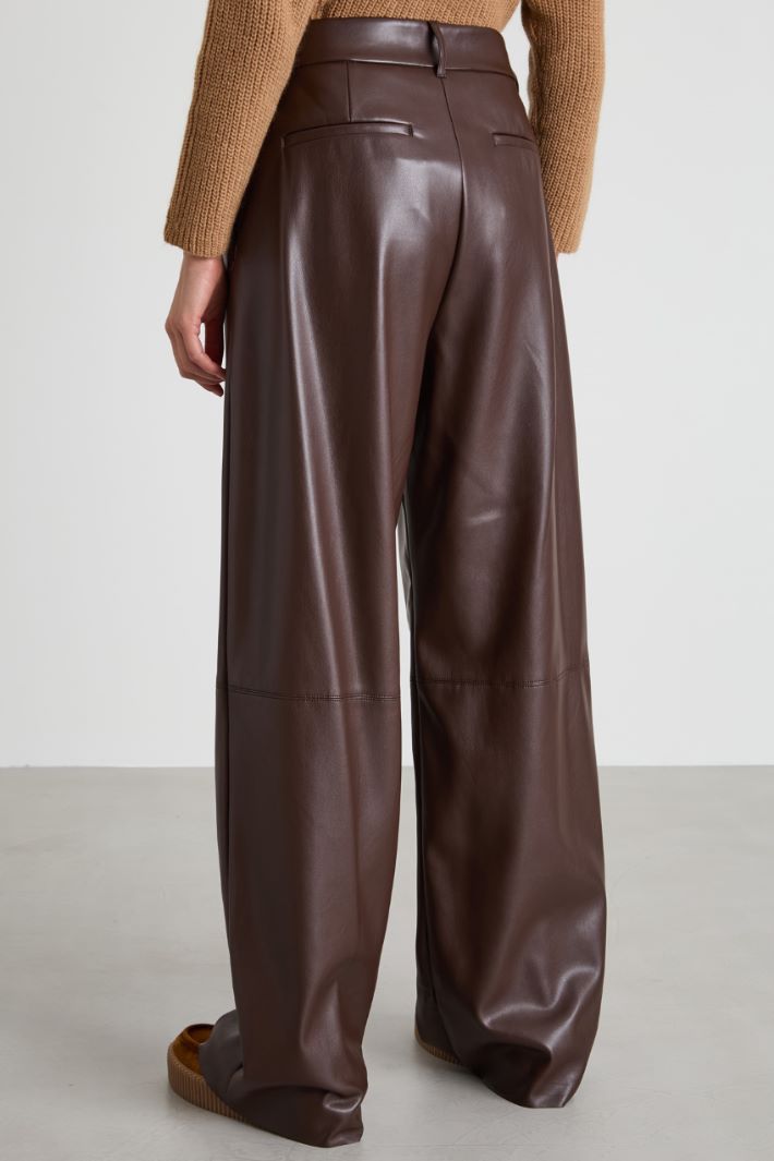 Pantalones de piel sintética suave Intrend - 3