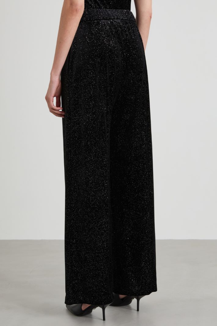 Glitter wide-leg trousers Intrend - 3
