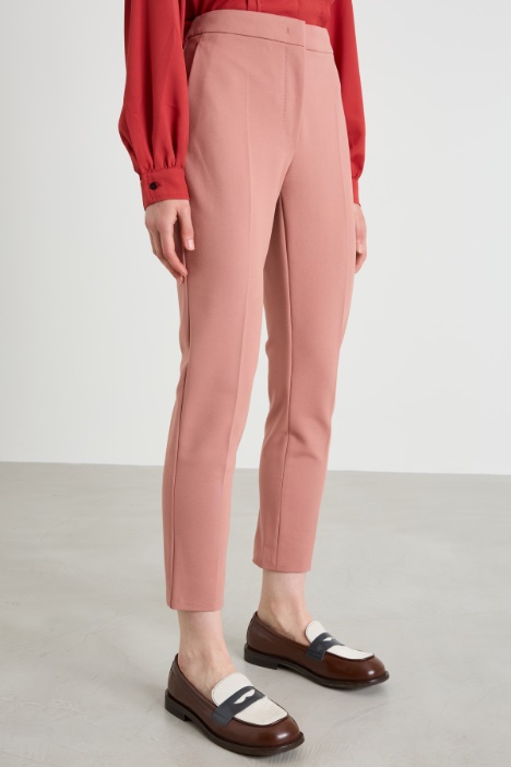 Pantaloni in jersey di viscosa