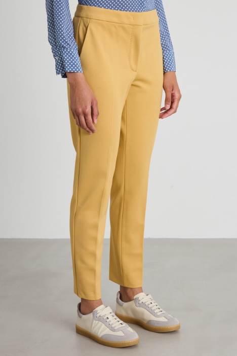 Pantaloni in jersey di viscosa