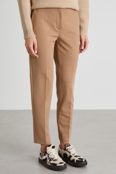 Pantaloni in jersey di viscosa