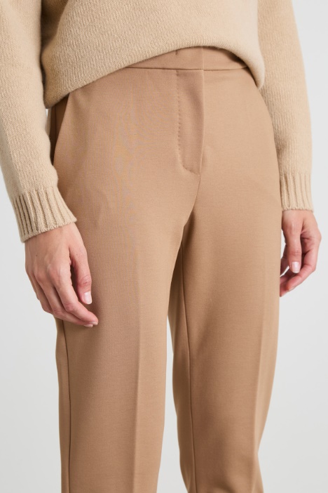 Pantaloni in jersey di viscosa